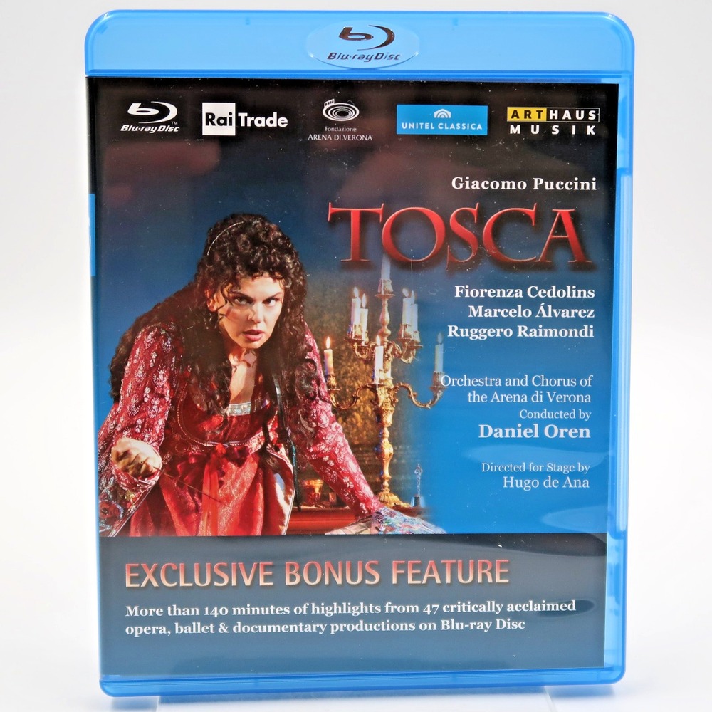 Giacomo Puccini Tosca Blu-ray Arena di Verona 2006 Fiorenza Cedolins Opera